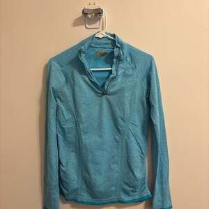 Athleta Fastest Track Half Zip Pullover in Blue